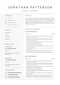 Sample resume design 13 by Job Vista